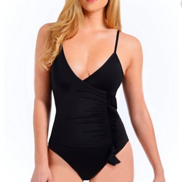 RACHEL Rachel Roy Other - NWT Rachel Roy Cascading Ruffle 1 Piece Swimsuit M
